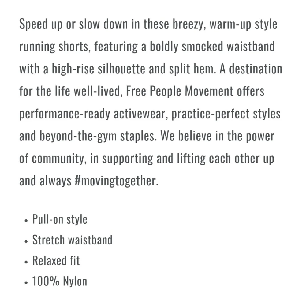 FP MOVEMENT "The Way Home" Running Shorts Papaya Large 10 Sport Athlete - Picture 2 of 10